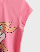LC WAIKIKI Памучна тениска Lola Bunny Розово