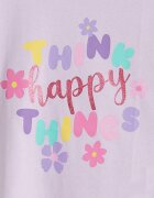 LC WAIKIKI Памучна тениска с принт и надпис - 2 броя Бял/Пастелнолилав