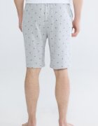 LC WAIKIKI Пижама с фигурален принт Светло сив