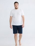 LC WAIKIKI Пижама с фигурален принт Тъмносин