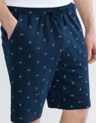 LC WAIKIKI Пижама с фигурален принт Тъмносин