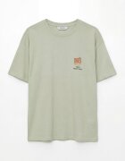LC WAIKIKI Пижама с къси ръкави и принт Светлозелена маслина