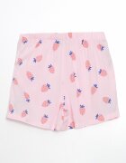 LC WAIKIKI Пижама с къси ръкави и принт Тъмносин/Пастелнорозов