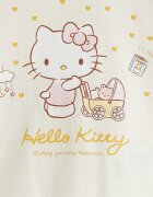 LC WAIKIKI Пижама с къси ръкави и шарка на Hello Kitt Бледожълт/Бледо розово