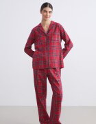 LC WAIKIKI Пижама с памук Червен/Син