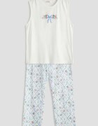 LC WAIKIKI Пижама с принт на ягоди с регулируема талия Бял/Небесносин/Розово