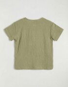 LC WAIKIKI Релефна тениска и къс панталон - 2 части Sage Green