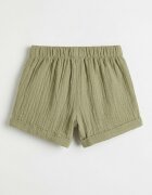 LC WAIKIKI Релефна тениска и къс панталон - 2 части Sage Green