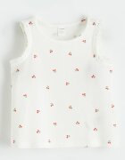 LC WAIKIKI Рипсен топ - 2 части Бял/Аленочервен