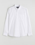 LC WAIKIKI Риза Oxford от памук и лен Мръснобял