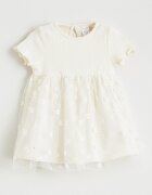 LC WAIKIKI Рокля със застъпена бродерия Слонова кост