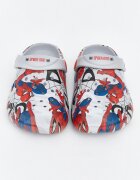 LC WAIKIKI Сабо с отворена пета и принт Spiderman Червен/Светло сив/Кралско Синьо