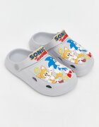 LC WAIKIKI Сабо с отворена пета и Sonic Светло сив/Оранжев/Кралско Синьо