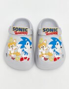 LC WAIKIKI Сабо с отворена пета и Sonic Светло сив/Оранжев/Кралско Синьо