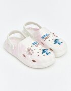 LC WAIKIKI Сабо Stitch & Angel Marbled Слонова кост/Пастелнорозов/Син