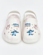 LC WAIKIKI Сабо Stitch & Angel Marbled Слонова кост/Пастелнорозов/Син