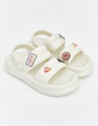 LC WAIKIKI Сандали с гола пета и апликации Бял