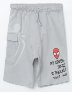 LC WAIKIKI Шорти с шарка на Spider Man Червен/Черен/Светло сив