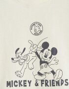 LC WAIKIKI Спортен екип с памук с десен Mickey Mouse - 3 части Сив/Крем