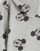 LC WAIKIKI Спортен екип с памук с десен Mickey Mouse - 3 части Сив/Крем