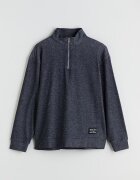 LC WAIKIKI Суитшърт с къс цип Tъмносив