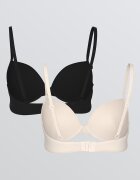 LC WAIKIKI Сутиени 2 чифта Черен/Крем