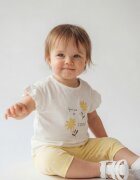 LC WAIKIKI Тениска и къс клин с принт Бял/Жълт