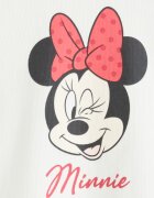 LC WAIKIKI Тениска с принт Minnie Mouse и панталон - 2 части Бял/Яркорозово/Избеляло черно