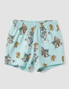 LC WAIKIKI Тениска с принт на Tom&Jerry и къс панталон Аквамарин син