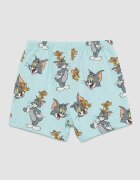 LC WAIKIKI Тениска с принт на Tom&Jerry и къс панталон Аквамарин син