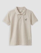LC WAIKIKI Тениска с яка и шорти - 2 части Сиво-бежов