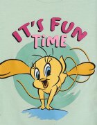LC WAIKIKI Тениска Tweety и шорти Бледозелен