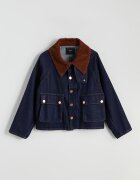 LC WAIKIKI Уголемно дънково яке Кафяв/Индигово синьо