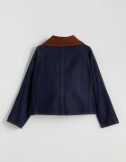 LC WAIKIKI Уголемно дънково яке Кафяв/Индигово синьо