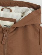 LC WAIKIKI Яке с качулка и цип дизайн с цветен блок Слонова кост/Кафяв/Оранжев