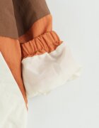 LC WAIKIKI Яке с качулка и цип дизайн с цветен блок Слонова кост/Кафяв/Оранжев