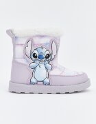 LC WAIKIKI Зимни ботуши с принт на Stitch Бледо розово/Светлосин/Бледа лила