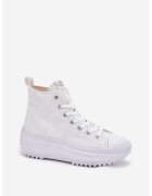 Lee Cooper Дамски кецове Lee Cooper LCW-25-31-3461L - високи - бели - текстил