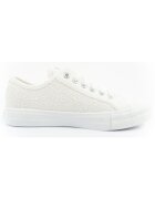 Lee Cooper Дамски маратонки с брокат и връзки бели [LCW-25-31-3422L Бял