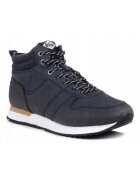 Lee Cooper Ghete din piele ecologica cu talpa contrastanta - Тъмносин