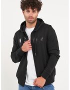 Lee Cooper Худи с цип и дълги ръкави - Черен/Бронз