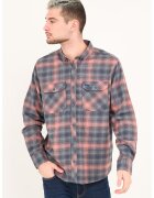Lee Cooper Карирана риза с джобове - Светло червено/Син