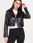 Lee Cooper Късо яке с раздвоен ревер Черен