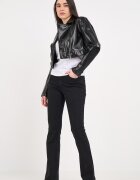 Lee Cooper Късо яке с раздвоен ревер Черен