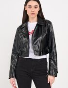 Lee Cooper Късо яке с раздвоен ревер Черен