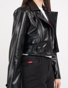 Lee Cooper Късо яке с раздвоен ревер Черен