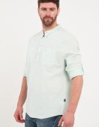 Lee Cooper Памучна блуза с копчета Бледозелен
