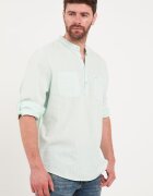 Lee Cooper Памучна блуза с копчета Бледозелен