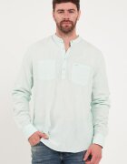 Lee Cooper Памучна блуза с копчета Бледозелен