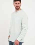 Lee Cooper Памучна блуза с копчета Бледозелен